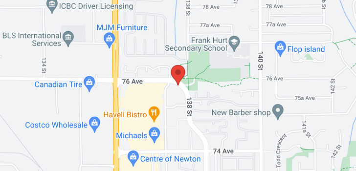 map of 404 13780 76 AVENUE